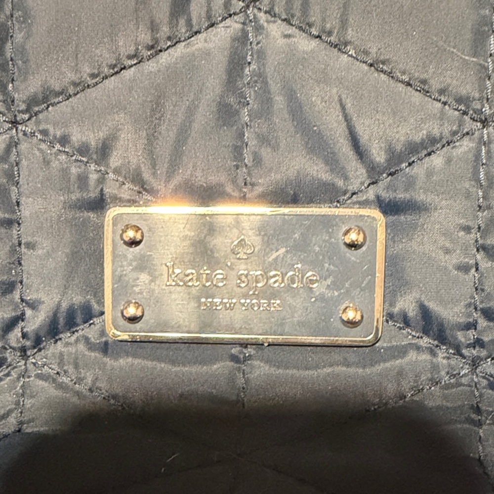 Kate Spade Navy Quilted Travel Bag - Picture 2 of 10